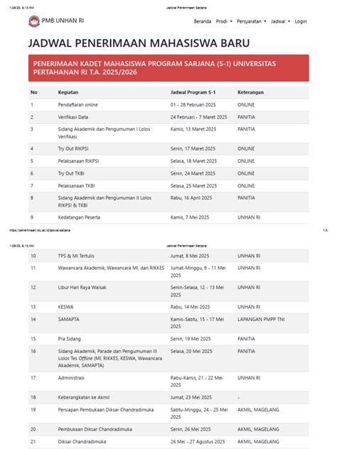 Jadwal Penerimaan Unhan 2026: Panduan Lengkap & Tips Persiapan Terbaru